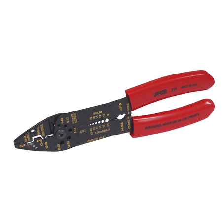 URREA Wire Stripping plier with crimper/screw cutt 8-3/4 299